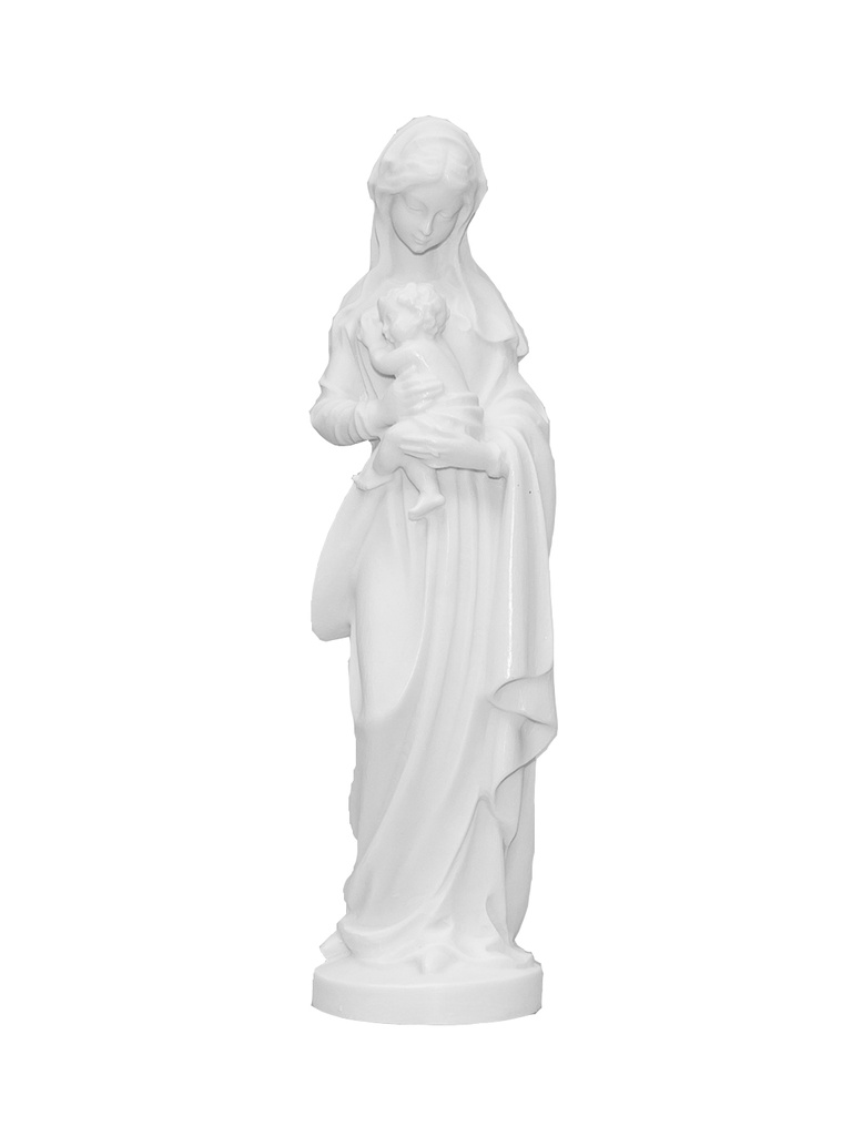 Vierge renaissance  - résine/blanche - 19 cm