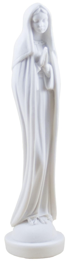 OLV Lourdes  - kunsthars/wit - 16*4cm