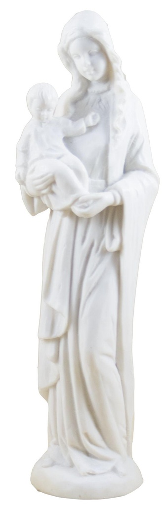 Madonna tederheid  - kunsthars/wit - 18 cm