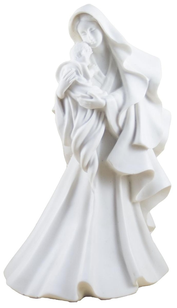 Madonna+kap+kind  - kunsthars/wit - 20*12cm