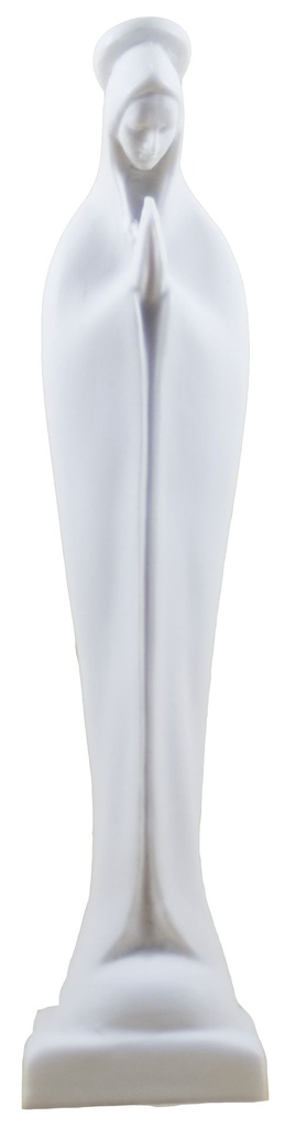 Vierge stylisée  - résine/blanche - 18*4cm