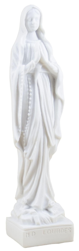 OLV Lourdes  - kunsthars/wit - 17 cm