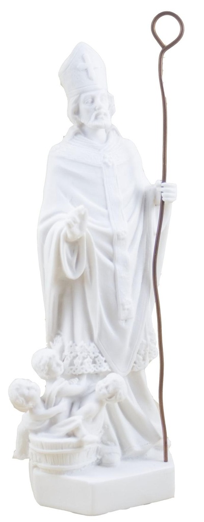 St Nicolas  - résine/blanche - 15*5cm