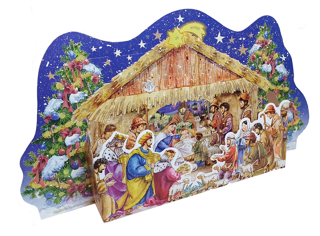 Calendrier avent 3D - 26,5x35cm - sans text