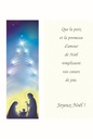 Kerstkaart/vitro-dubbel - 'Que la paix…' - cello+omslag (110x150mm)