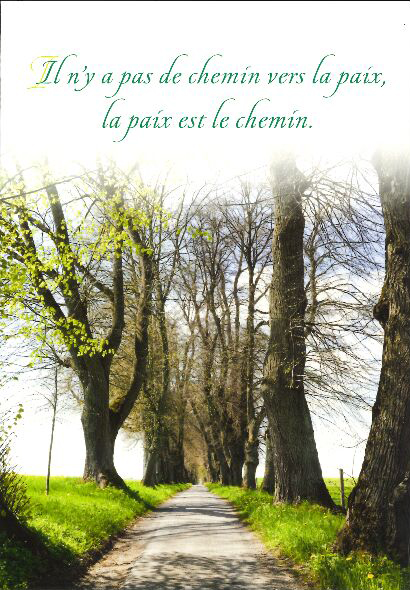 Carte simple - 10x15cm - Il n'ya pas de chemin...