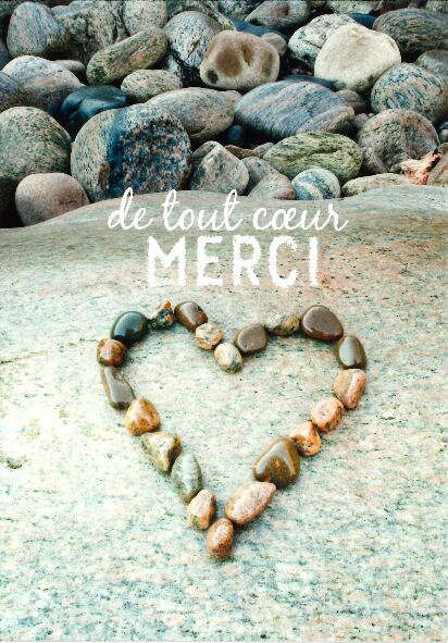 Kaart - 10x15cm - De tout coeur Merci