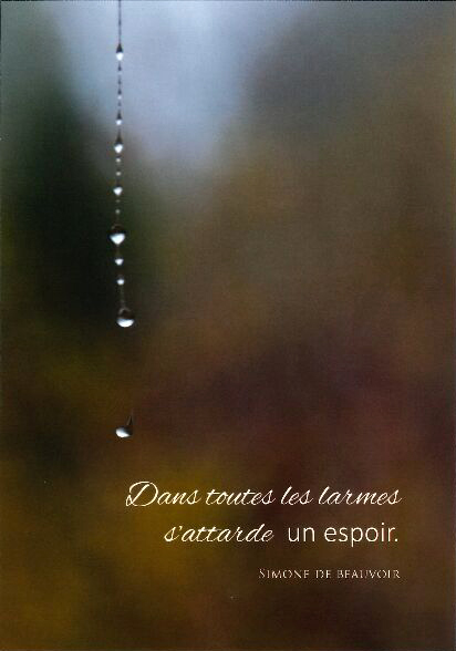 Carte simple - 10x15cm - Dans toutes les larmes...