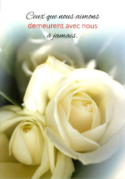 Carte simple - 10x15cm - Ceux qui nous aimons demeurent...