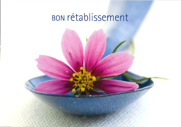 Carte simple - 10x15cm - Bon rétablissement