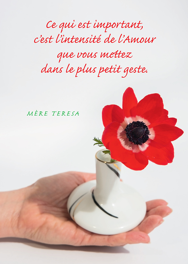 Kaart - 10x15cm - Mère Térèsa 'Ce qui est important ...