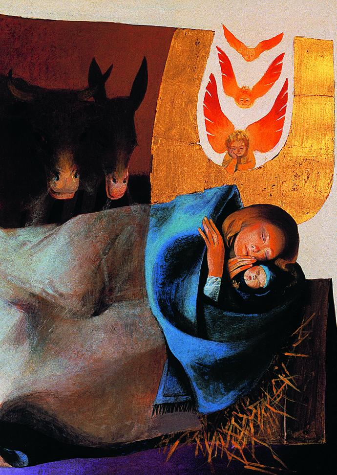 Kerstkaart 10x15cm - Noël, le monde accueille...