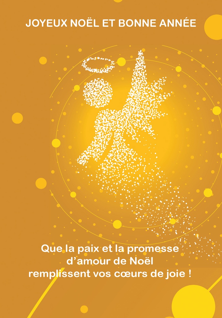 Carte simple Noël - 10,5x15cm - Que la Paix et la Promesse .