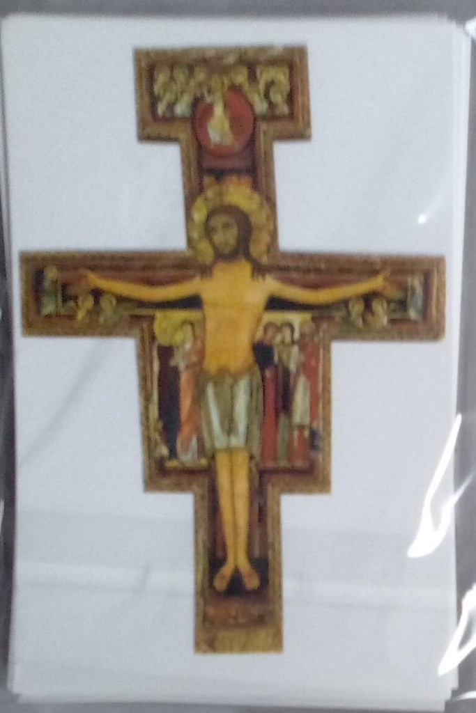 Carte simple 10x15cm - Croix St Damien