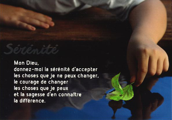 Carte simple 10.5x15cm - Sérénité