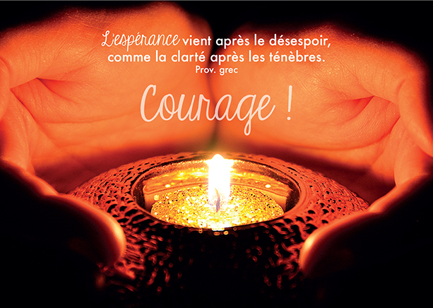 Kaart 10,5x15cm - L'espérance vient après