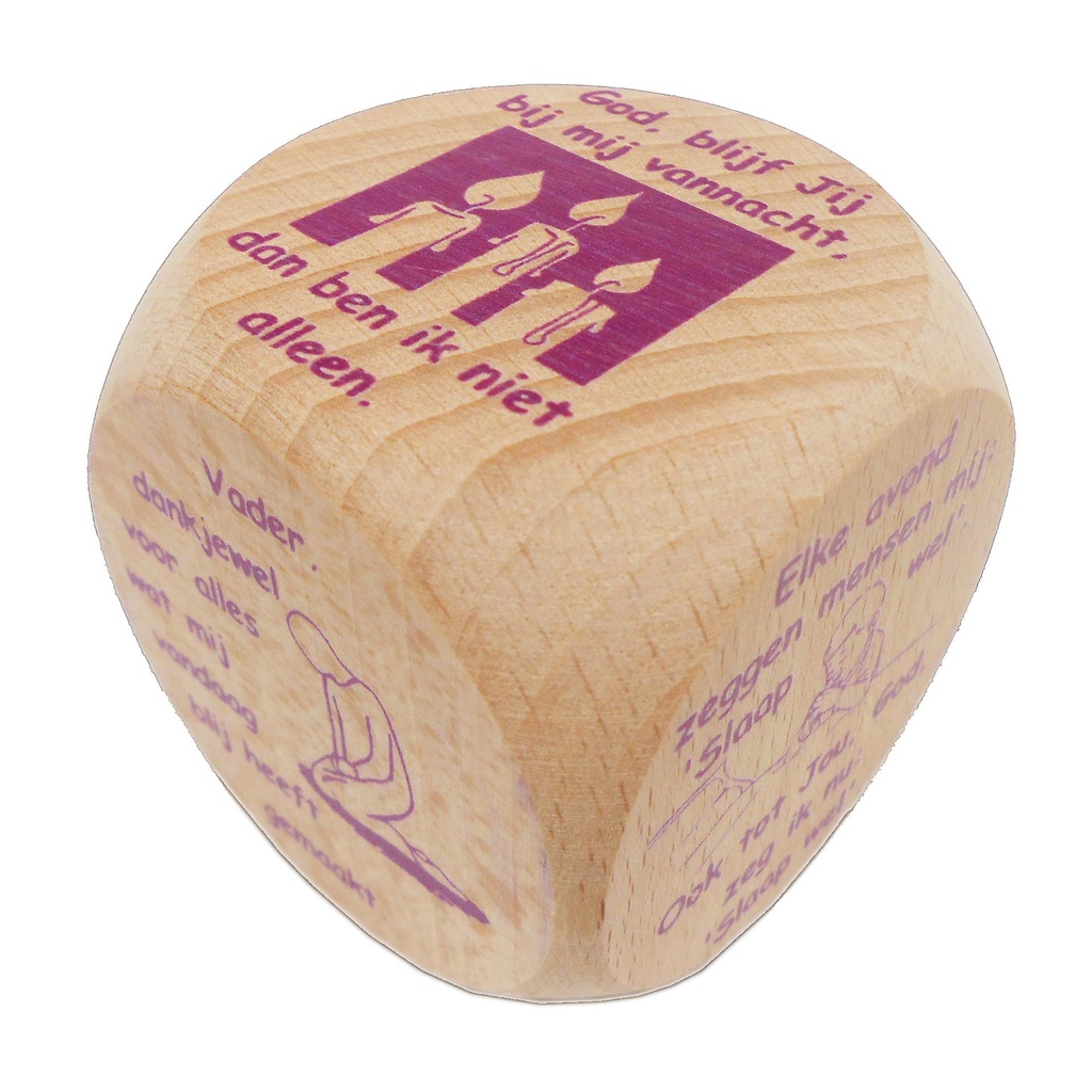 Dé avec prières du soir - Néerlandais/lila