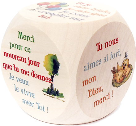 Dé de prières pour enfants - 49mm/multicolor
