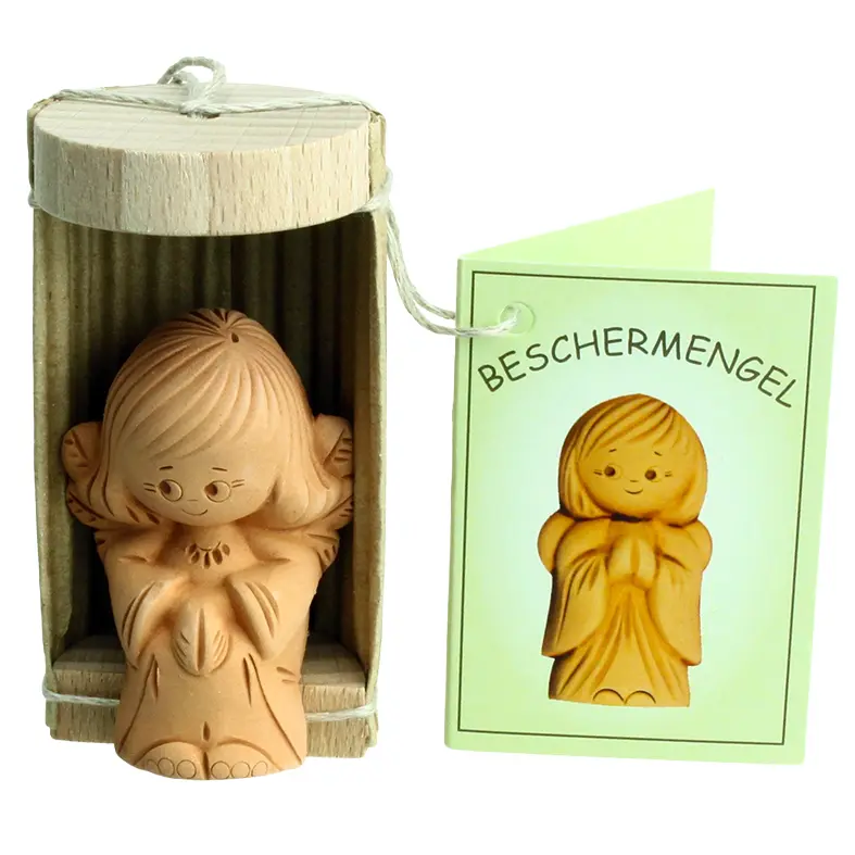 Schutsengel terra-cotta/Nederlands - groot