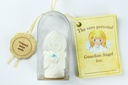 Angel porcelain with amber in cello - English/T700