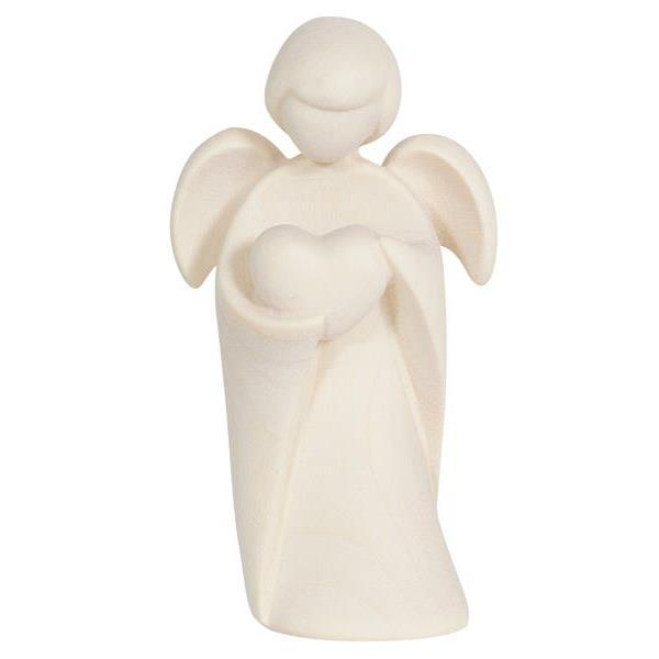 Engel met hart - houtsnij/natuur - 7,5cm