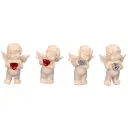 Babyengel mit Herz h=5cm sort. in Ttchen+Display