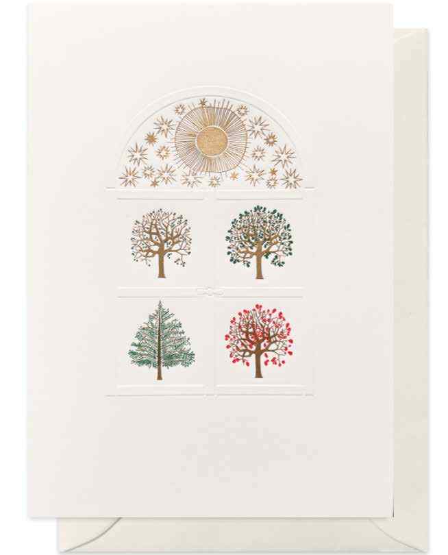 CARTE DOUBLE QUATRE SAISONS 10.5*14.8 CM