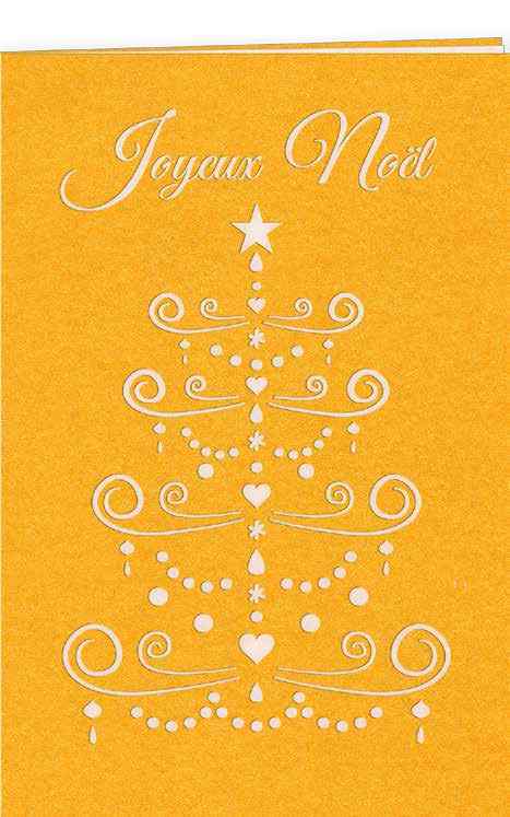 CARTES DOUBLES PETITS TROUS SAPIN