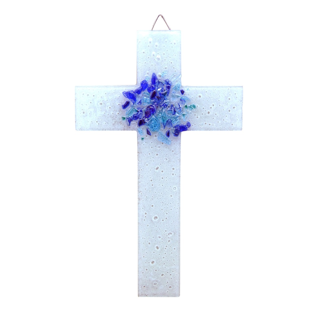 CROIX GRANIGLIA BLEU VENISE 20.5*13CM