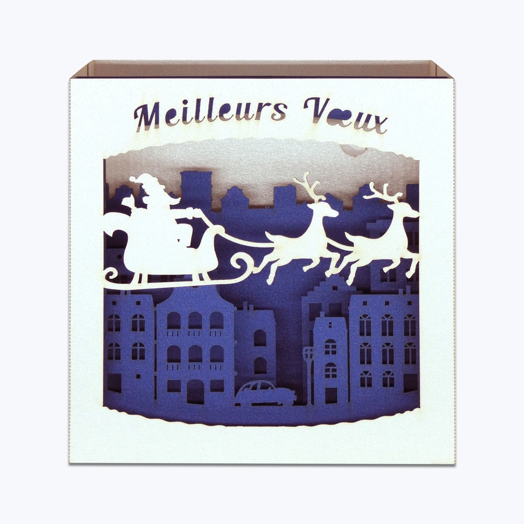 PERE NOEL VILLE BLEU