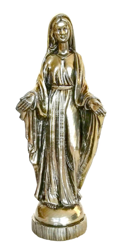 VIERGE MIRACULEUSE FINITION BRONZE 23CM