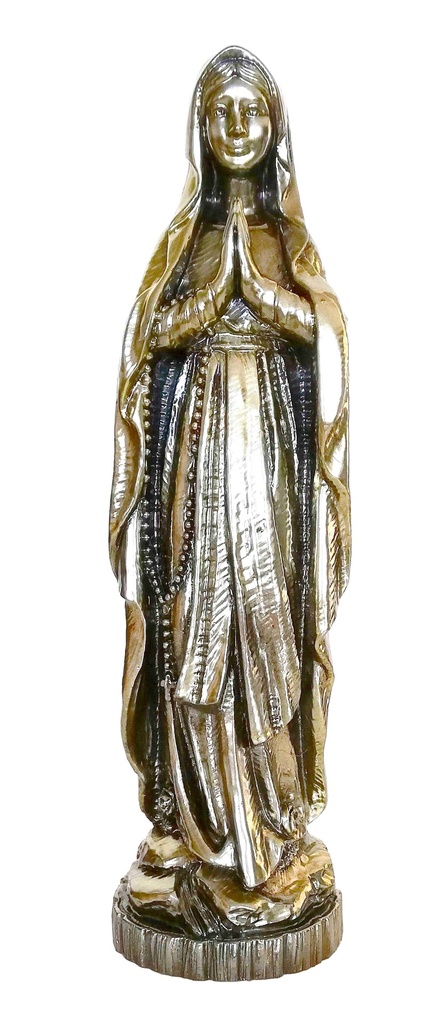 VIERGE DE LOURDE FINITION BRONZE 23CM
