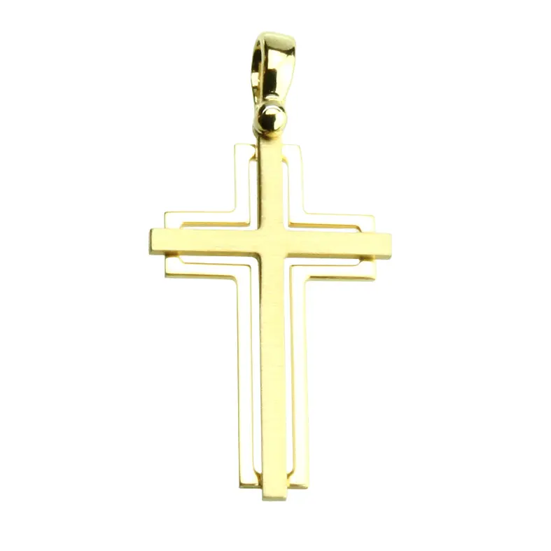 Kruisje - Zilver 925% verguld - 18x26mm