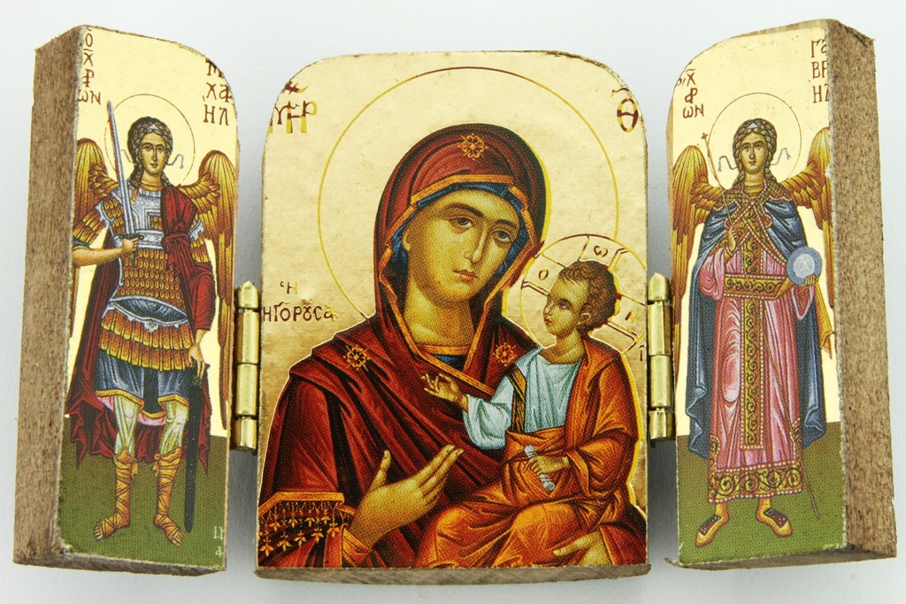 Triptique doré (45x80mm)