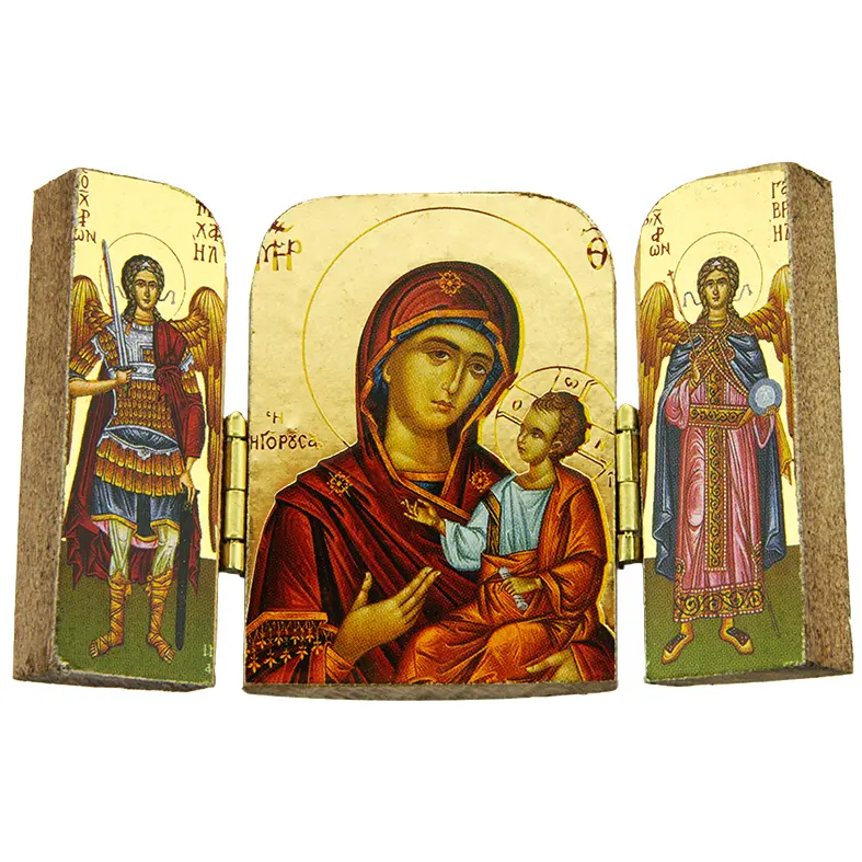 Triptique doré (45x80mm)