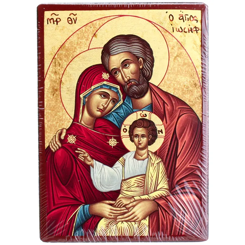 Icône lithographie/platte - Ste Famille (95x135mm)