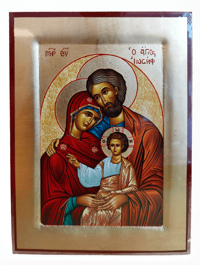 Icoon lithografie/boord - H.Familie (145x185mm)