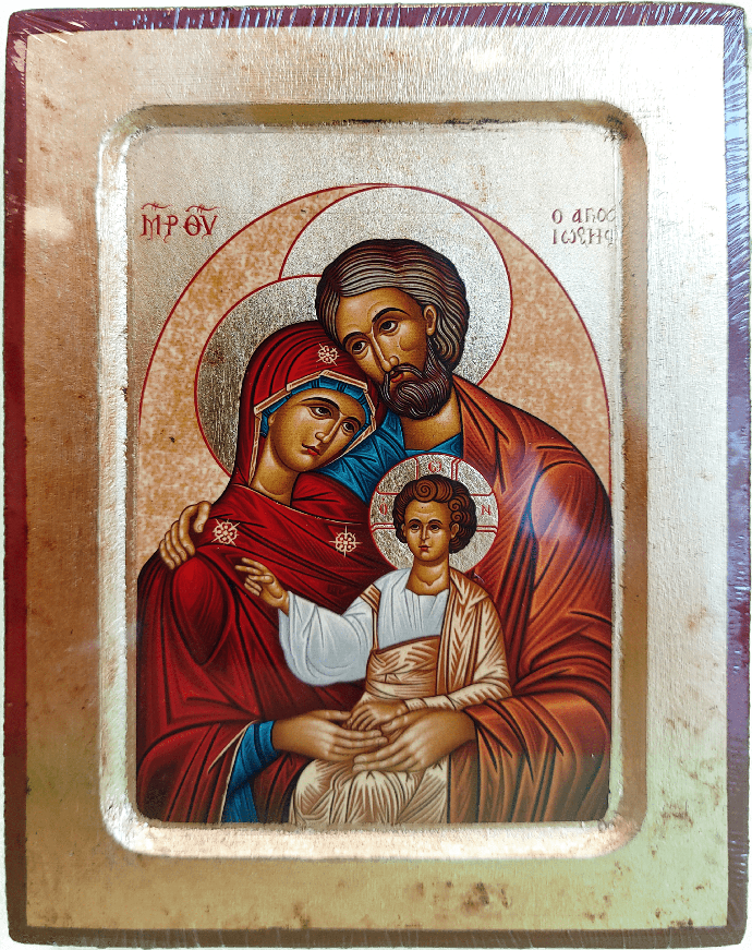 Icône sériegraphie/bord - Ste Famille (130x170mm)