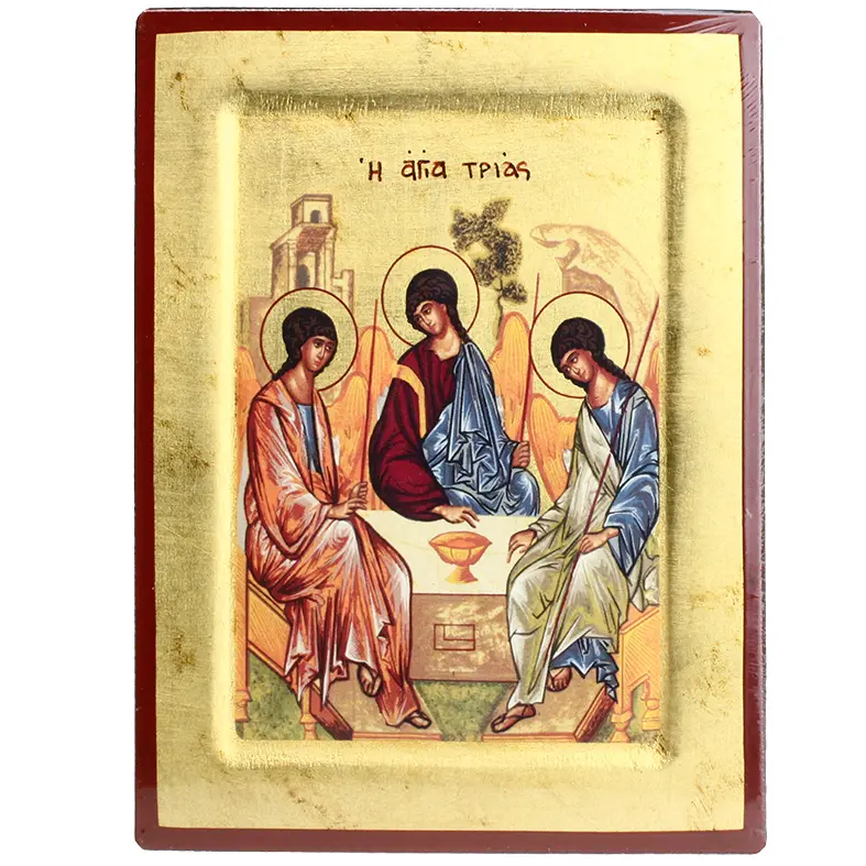 Icoon seriegrafie/boord - H.Drievuldigheid Roublev (130x170mm)