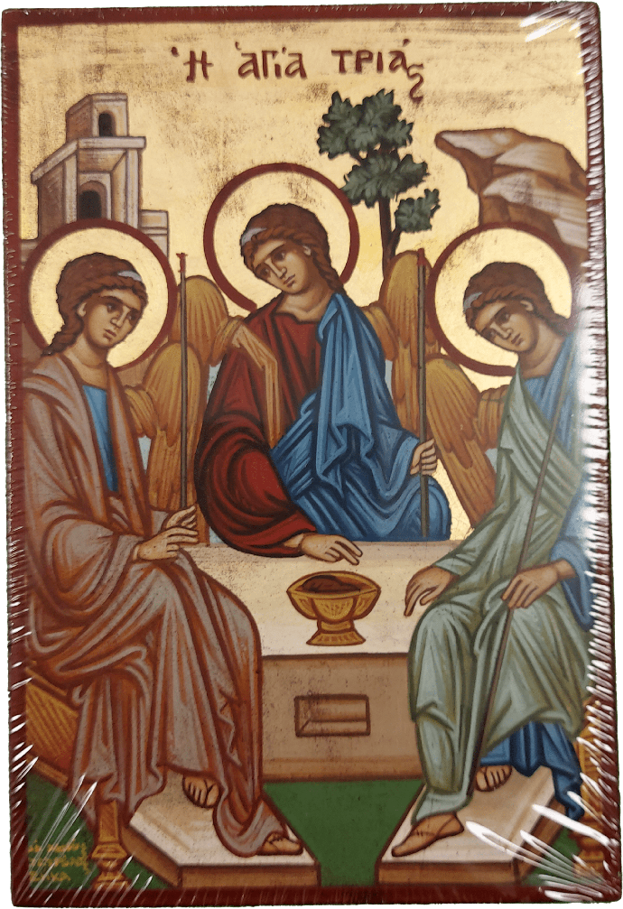 Ikone Handgeschriebe - 13x19cm - HL.Driefaltigkeit/Roublev