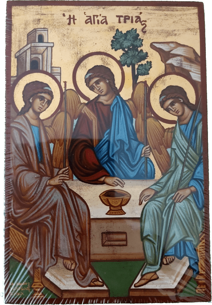 H7/K - ICON Hand Painted (13x19) - Holy Trinity/Roublev