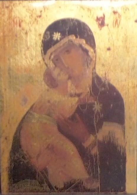 Siebdruck/glatt - Madonna von Vladimir - 10x14cm