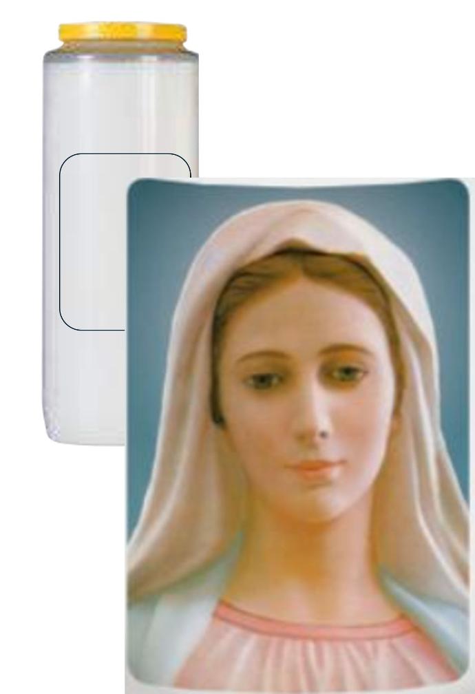 Bougie neuvaine Vierge de Medjugorje