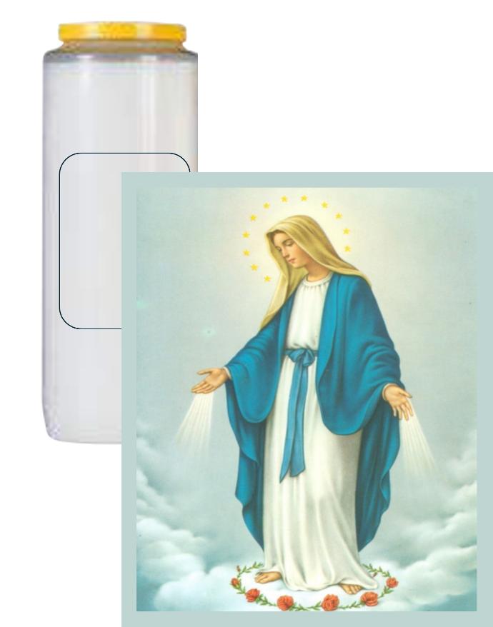 Bougie neuvaine Vierge Miraculeuse