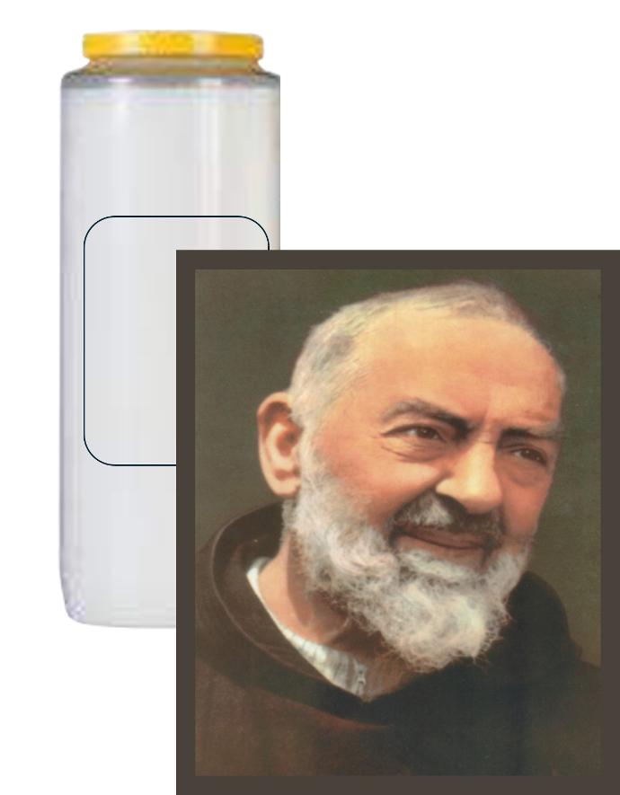 Bougie neuvaine Père Pio