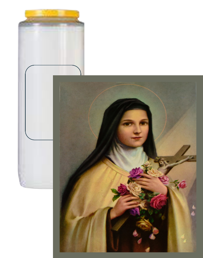 Bougie neuvaine Ste Thérèse