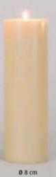 Altaarkaars 80/1000mm - valse mantel/ivoor