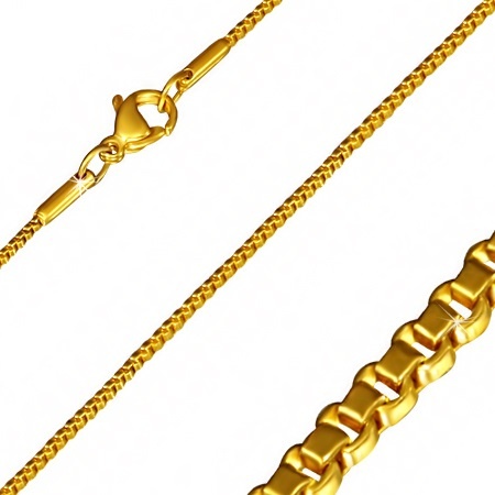 Ketting venetiaans - messing/3µm verguld (45cm)