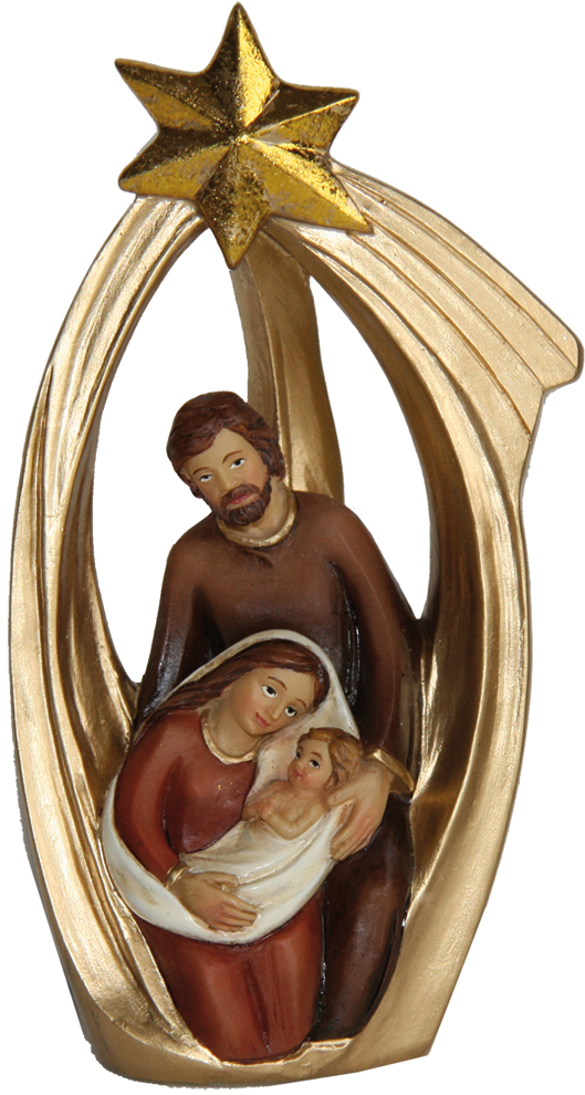 Heilige Familie, Kerststalblok Met Komeet - 11,6 cm