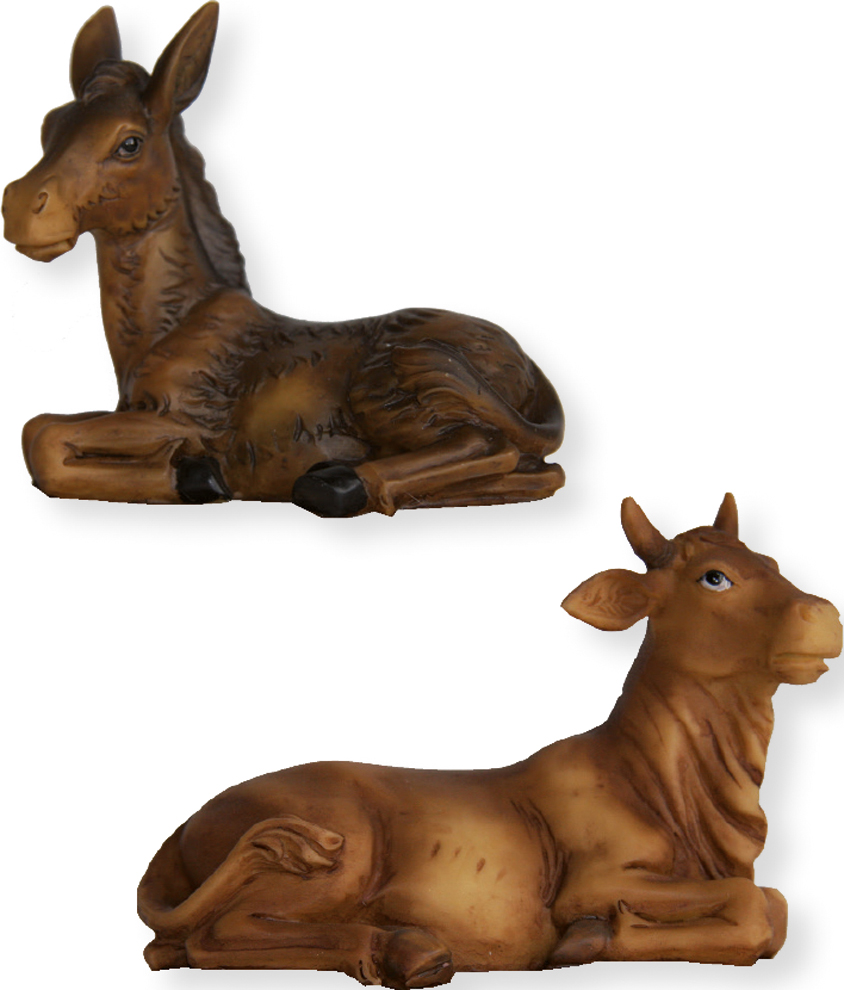 Bœuf Et Âne - Groupe 9cm /4,3cm